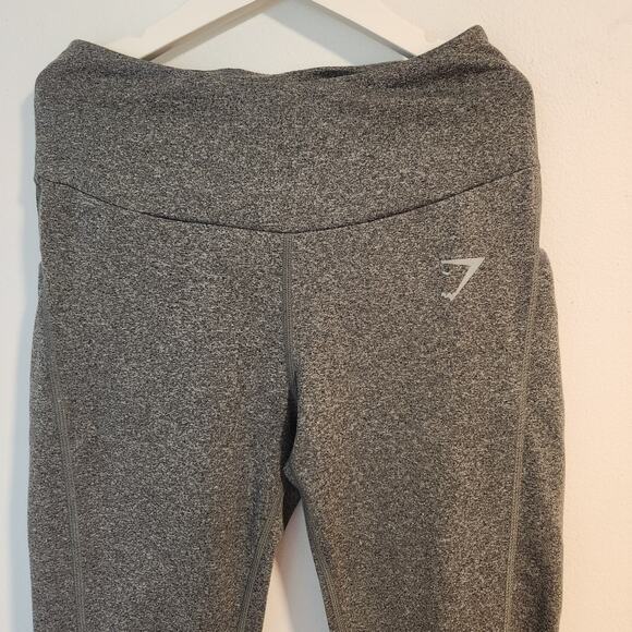 GYMSHARK Dry Sculpture Leggings - Charcoal Marl XS Womens - Picture 3 of 7